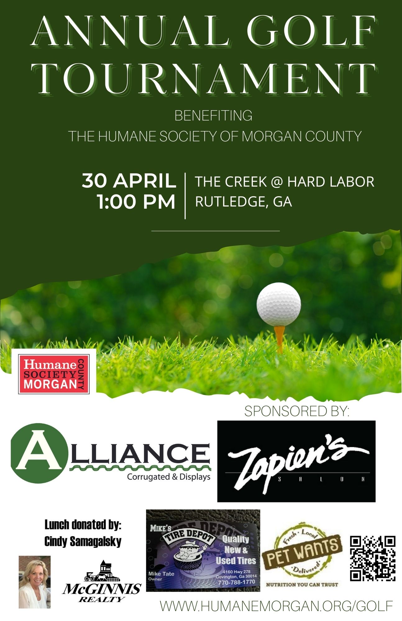 HSMC Golf Tournament Poster template (11 × 17 in)